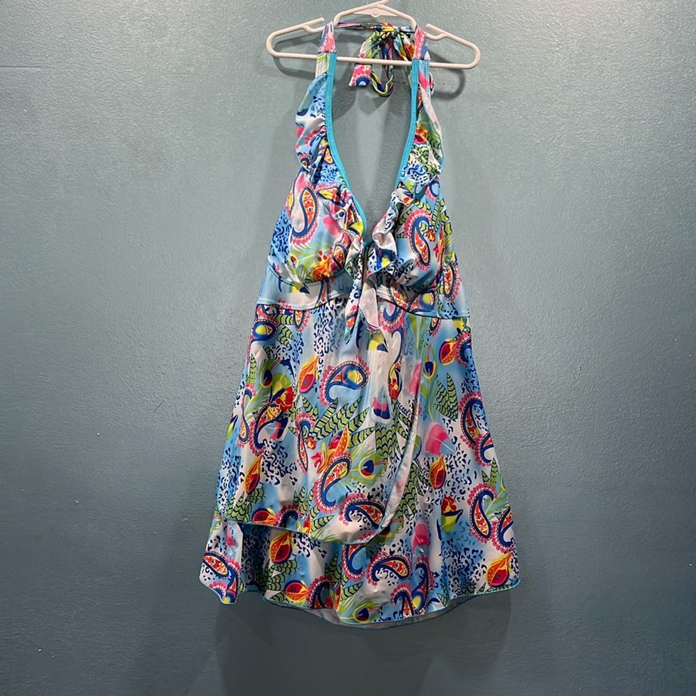 Brand new never worn pretty teal size XL bathing suit.